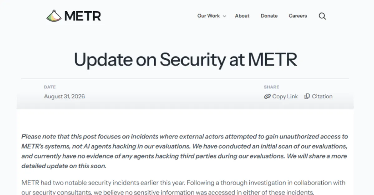 AI Credits Worth About $600,000 Drained After METR API Key Theft