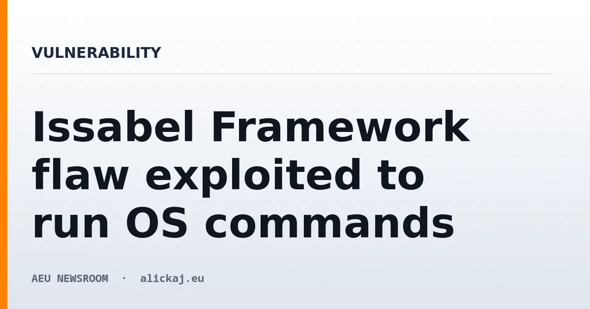 Issabel Framework flaw exploited to run OS commands