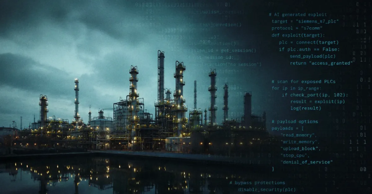 AI-Written Attack Code Targets Siemens S7 Controllers in US Critical Infrastructure