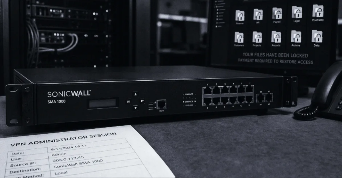 INC Ransomware Now Leads in Attacks on Unpatched SonicWall SMA 1000 Gateways