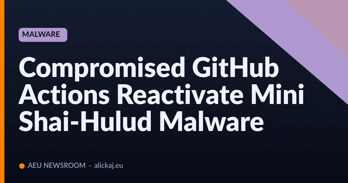 Compromised GitHub Actions Reactivate Mini Shai-Hulud Malware
