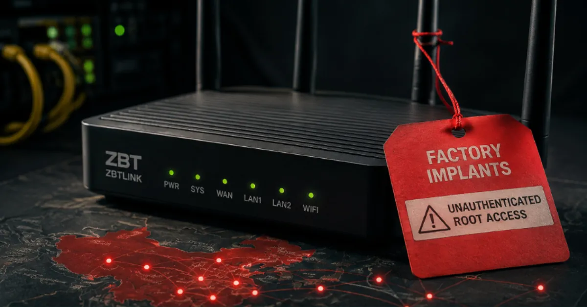 ZBT Routers from China Found with Preinstalled Backdoors That Give Attackers Full Control Without a Password
