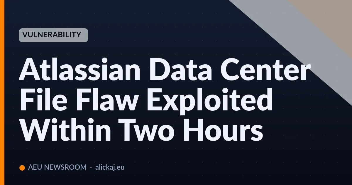 Vulnerabilità di accesso ai file in Atlassian Data Center sfruttata entro due ore