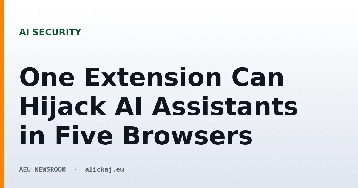 One Extension Can Hijack AI Assistants in Five Browsers
