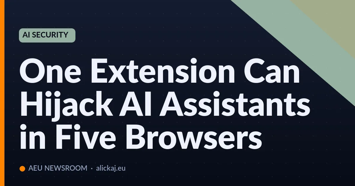 One Extension Can Hijack AI Assistants in Five Browsers