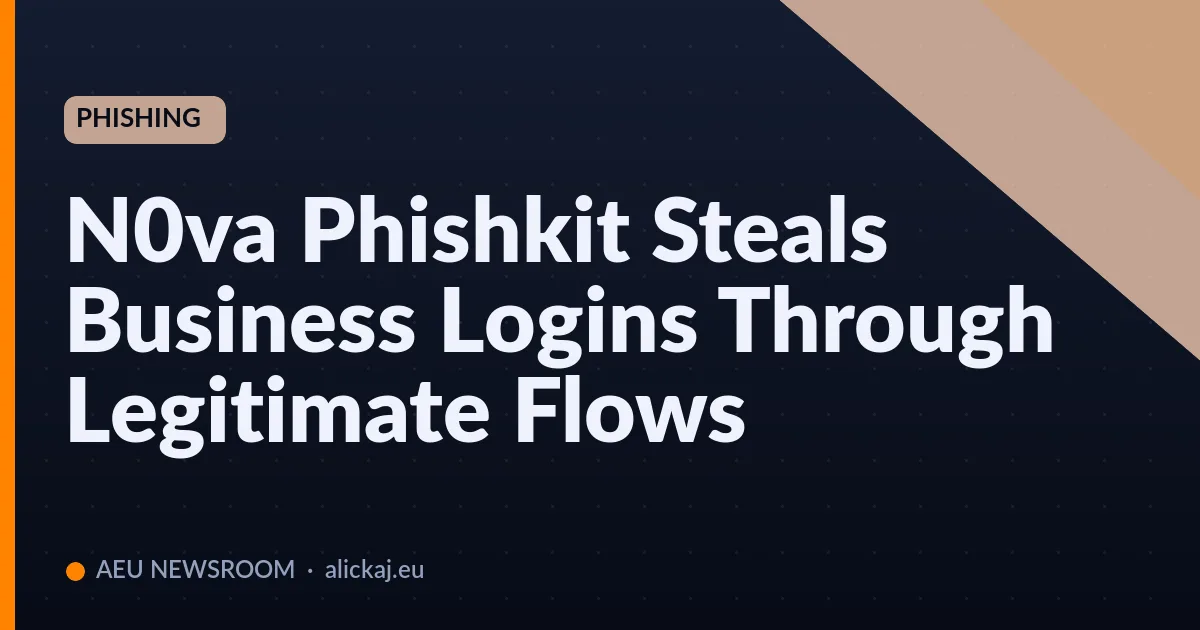 N0va Phishkit Steals Business Logins Through Legitimate Flows