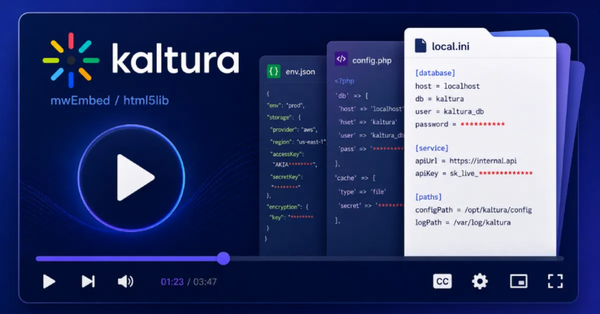 Kaltura mwEmbed Vulnerabilities Let Remote Attackers Access Files and Execute Commands